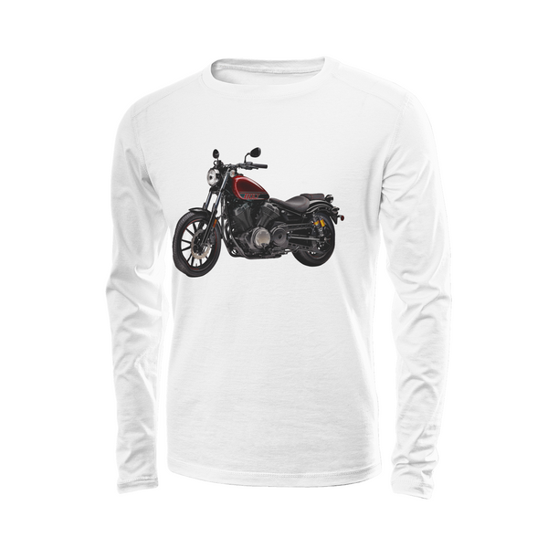 Stylish Motorcycle for Adventure Lovers- Men's Long Sleeve Shirts