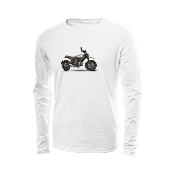 Modern Motorcycle for Adventure Enthusiasts- Men's Long Sleeve Shirts