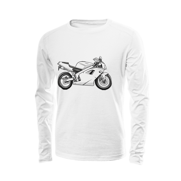 Beautiful Bike Sketch-Men's Long Sleeve Shirts