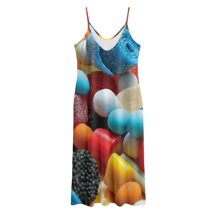 Yummy Gummy Print Jersey Midi Cami Dress